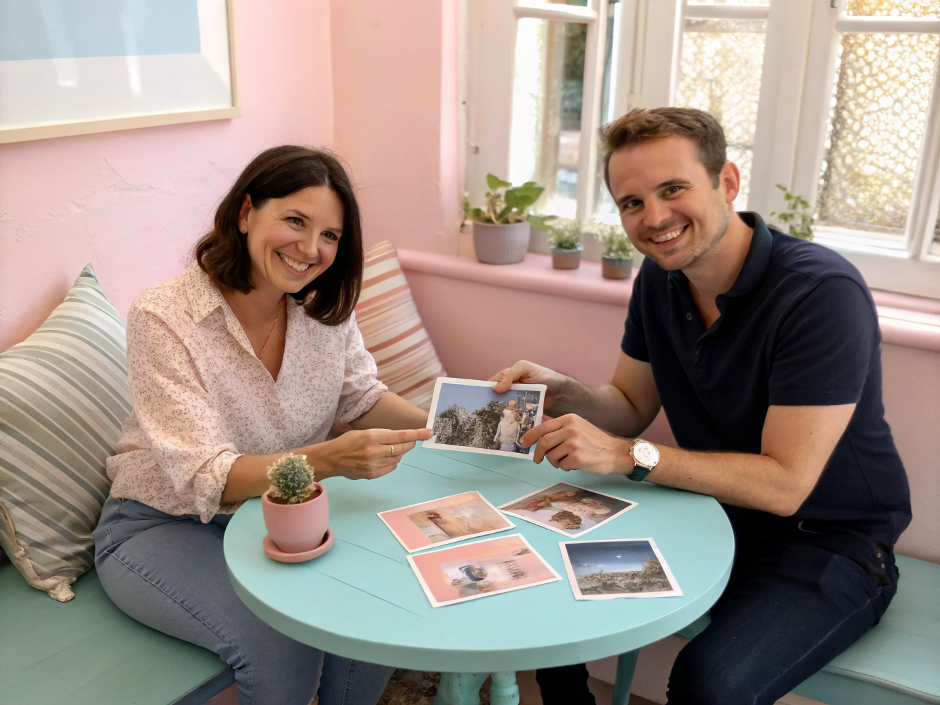 Jane and Liam meeting for the first time
